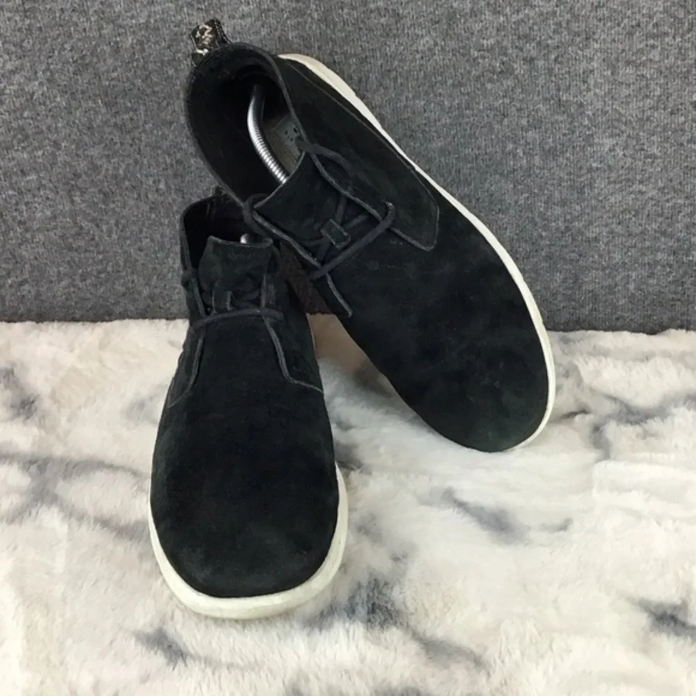 UGG Dustin‎ Suede Leather Lace-Up Black Men's  Chukka Boots Size 10